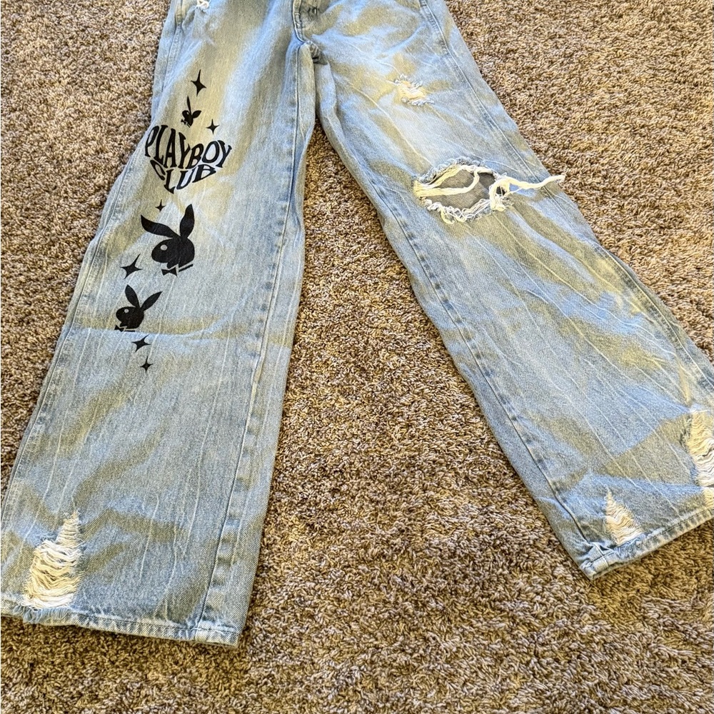 PacSun Playboy Light Blue Denim Jeans